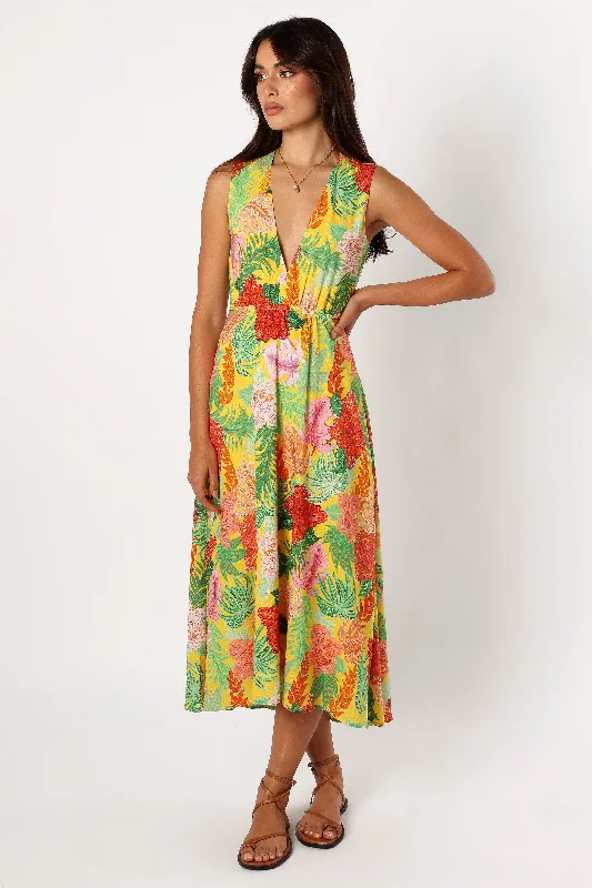 Kaia Midi Dress - Leilani Print