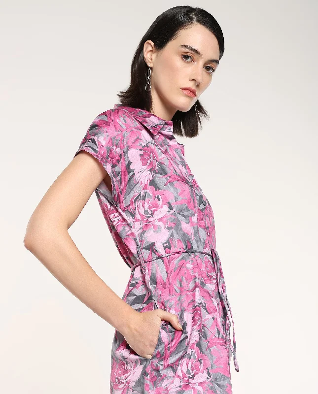 Rareism Women Berlong Multi Print Dress