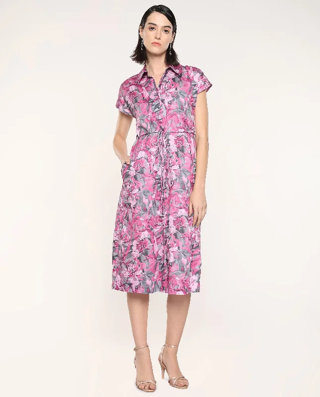 Rareism Women Berlong Multi Print Dress