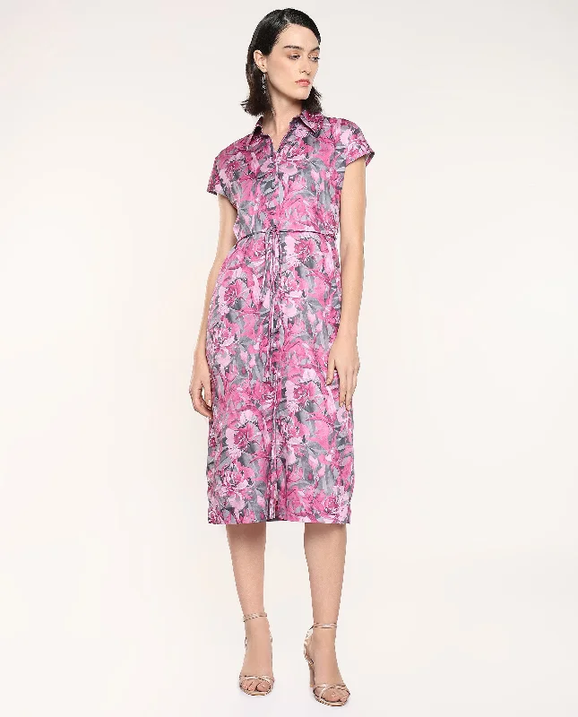 Rareism Women Berlong Multi Print Dress