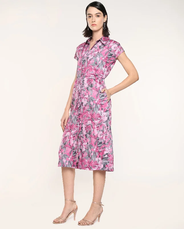 Rareism Women Berlong Multi Print Dress