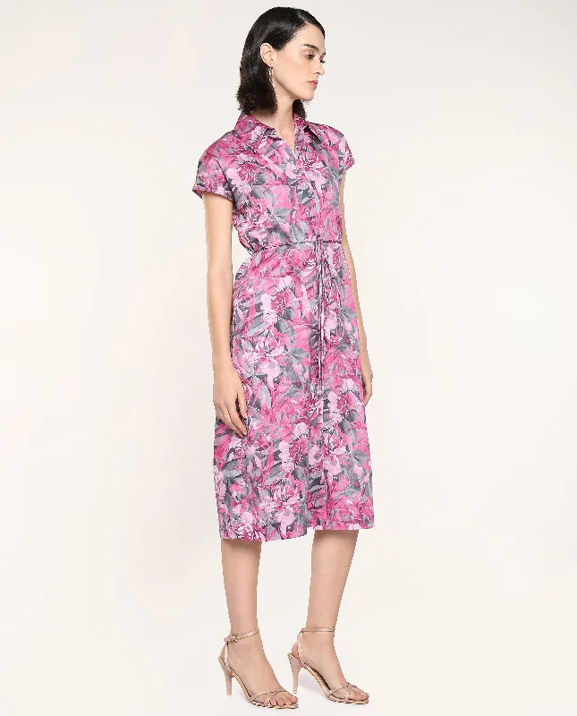 Rareism Women Berlong Multi Print Dress