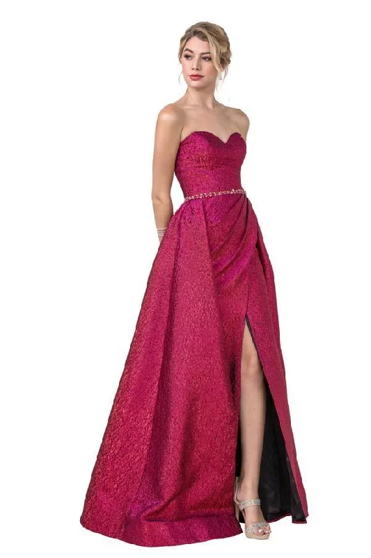 Long Prom Strapless Sweetheart Neckline Formal Gown