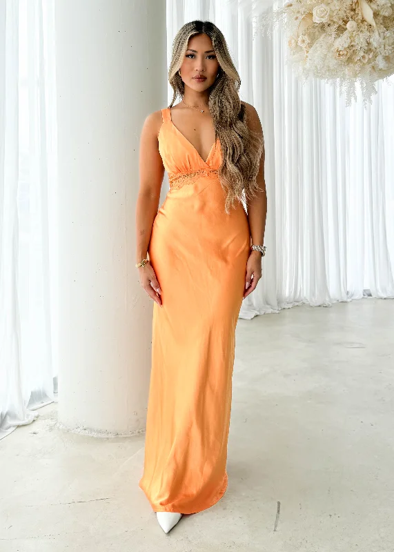 Anika Maxi Dress - Tangerine