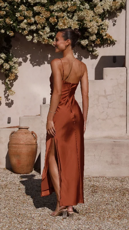 Ariana Maxi Dress - Copper