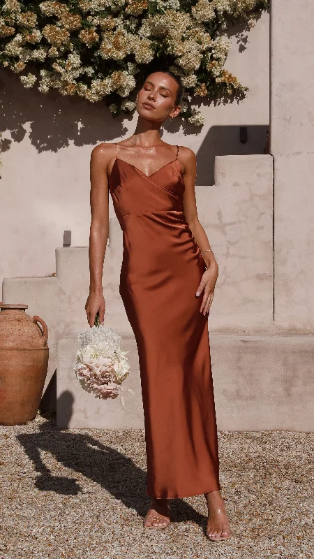 Ariana Maxi Dress - Copper