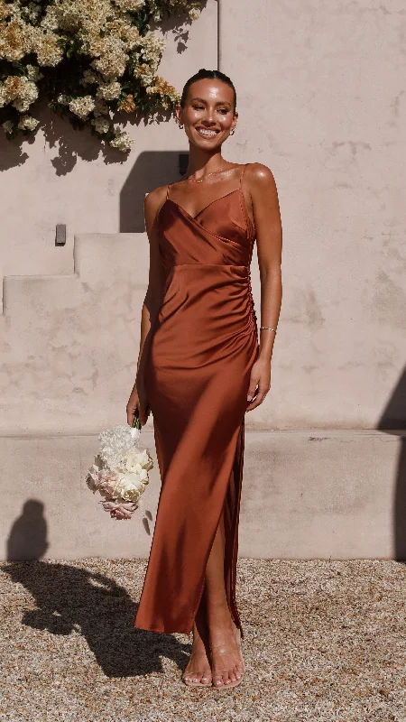 Ariana Maxi Dress - Copper