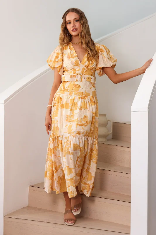 Because Of You Maxi Dress Orange