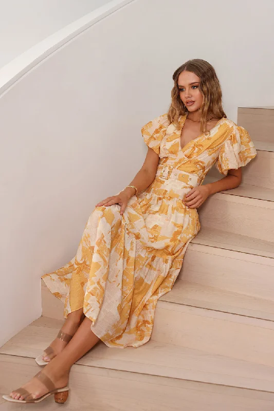 Because Of You Maxi Dress Orange