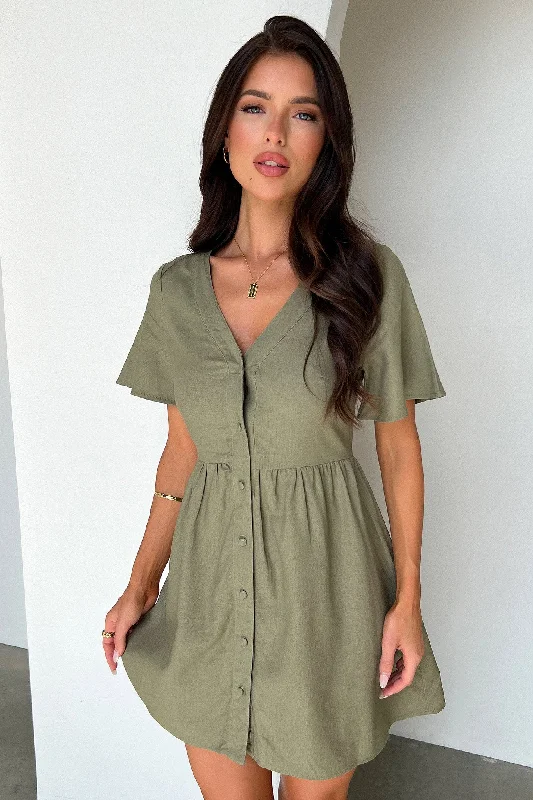 Breena Dress - Sage