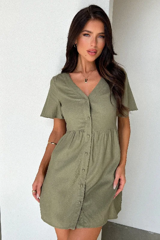 Breena Dress - Sage