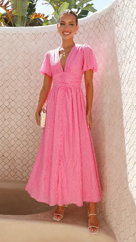 Faiz Maxi Dress - Hot Pink