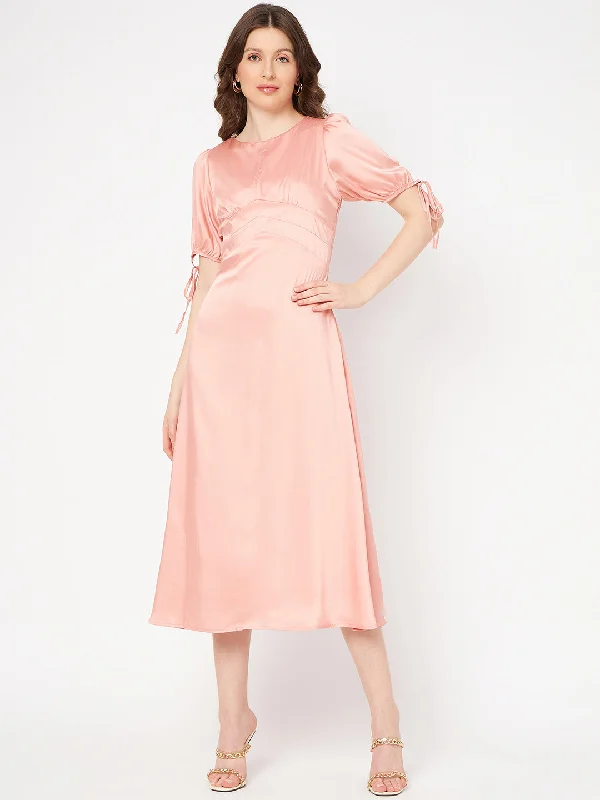 Madame Peach  Solid Dress