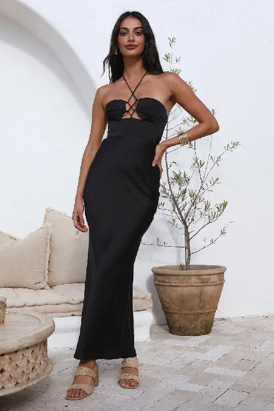 Paris Dreams Maxi Dress Black