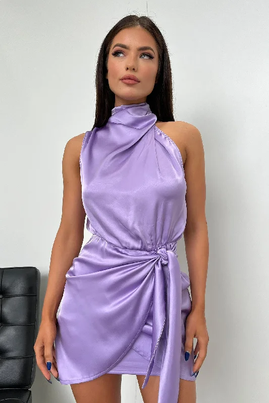 Santorini Mini Dress - Lilac