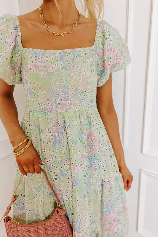 Soft Smiles Eyelet Maxi Dress