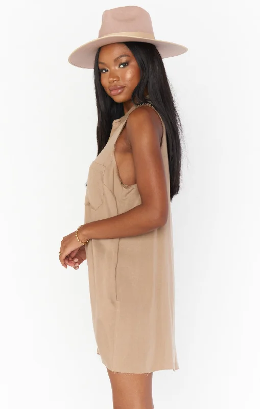 Vicki Shirt Dress ~ Tan