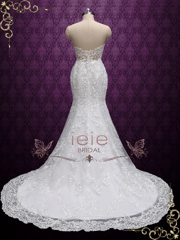 Exquisite Lace Mermaid Wedding Dress ABELLA