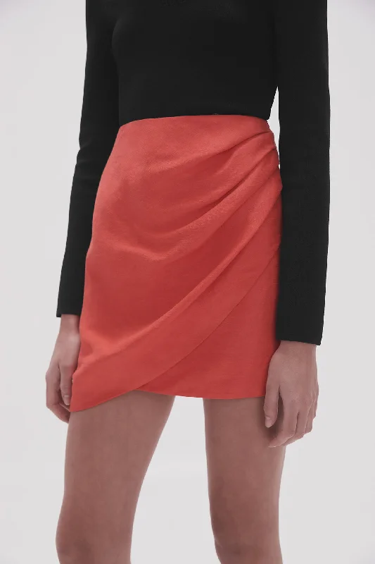 Kinship Draped Mini Skirt