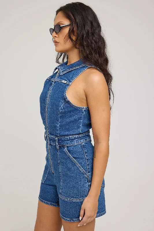 Lee Victoria Romper Demand Blue