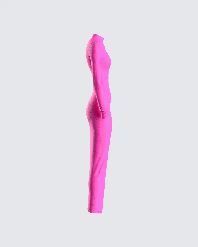 Lola Hot Pink Bodycon Maxi Dress