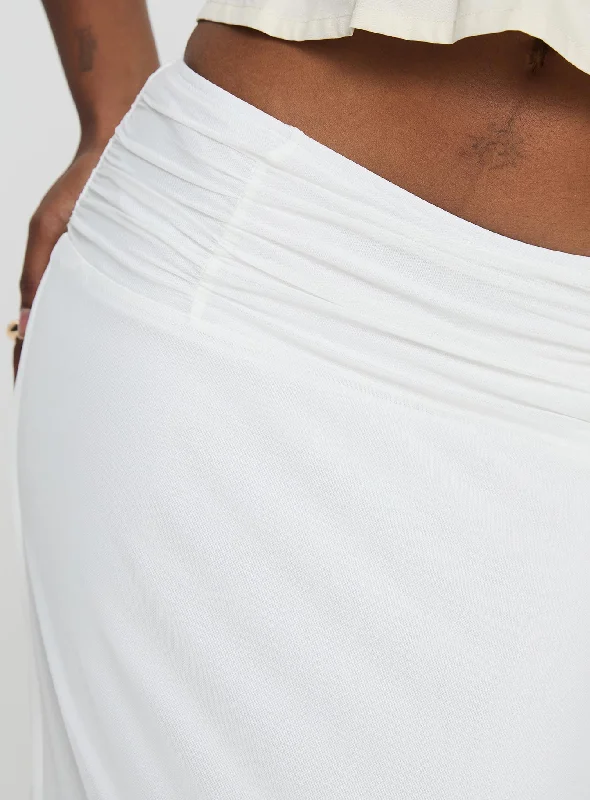 Meredith Maxi Skirt White