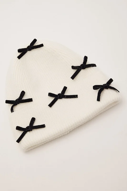 Token Ribbons Everywhere Beanie White