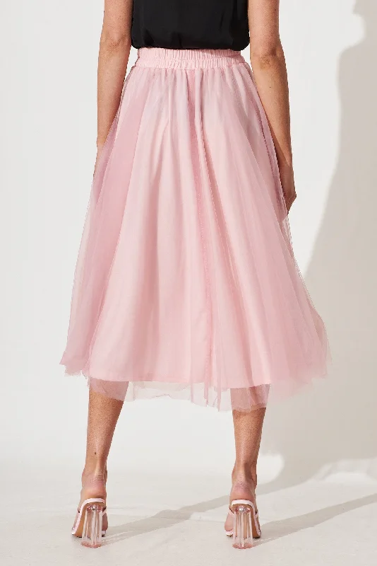 Wannabe Tulle Skirt In Blush