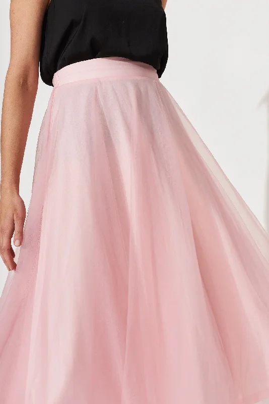 Wannabe Tulle Skirt In Blush