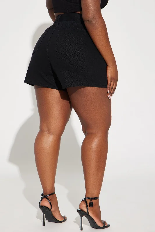 Maven Denim Skort - Black