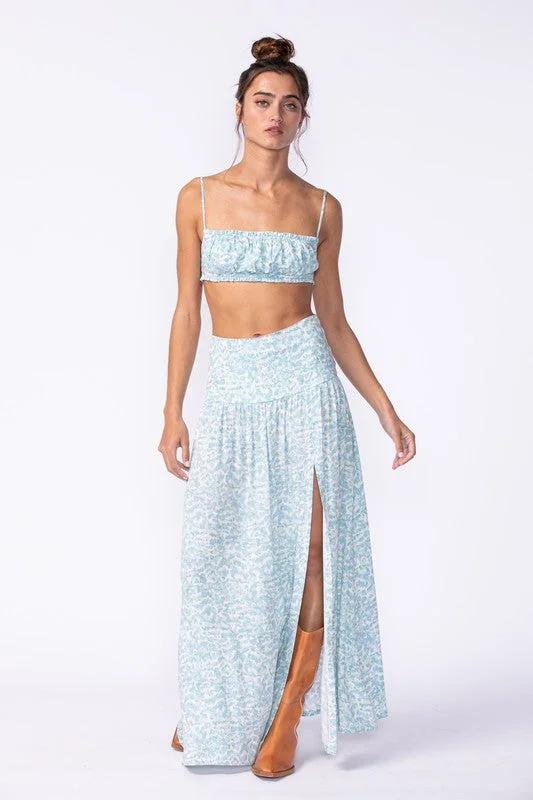 FINAL SALE Greta Maxi Skirt-Blue