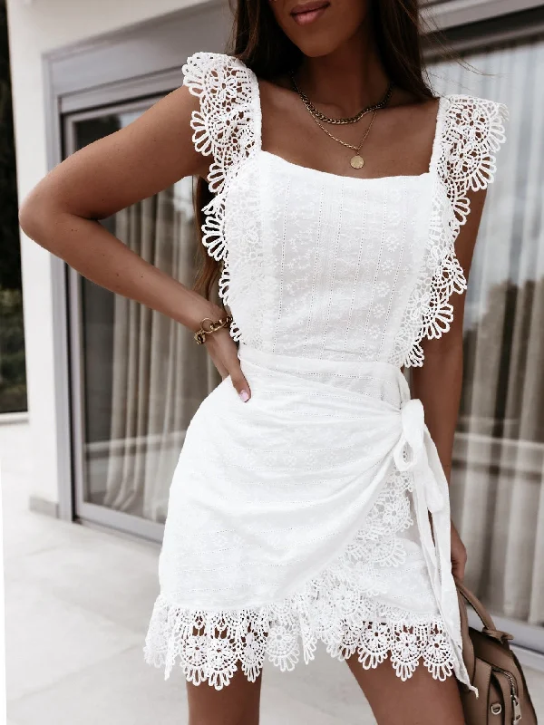 Unmissable Offers Await!Sleeveless Lace Open Back Dress